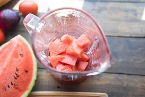 арбуз в блендере