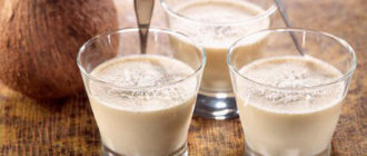 коктейль с кокосовым молоком безалкогольный