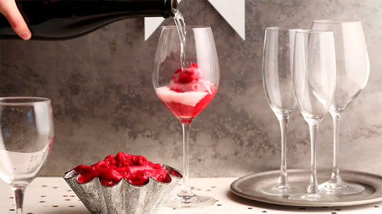 Сорбет с вином