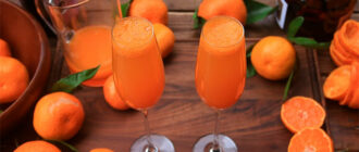 Коктейль мандариновый с шампанским